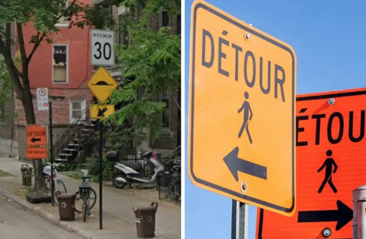 مسیر ۵ خیابان در مونترال تغییر می‌کند و ۱۱۰ سرعت‌گیر نصب می‌شود